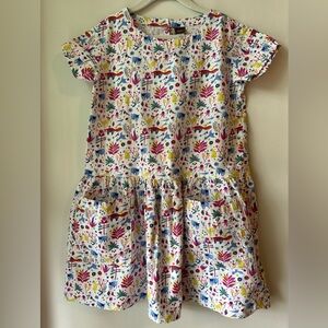 Tea Collection Animal Print Cotton dress with pockets
